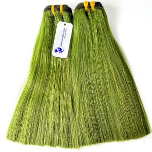 Hairvietnam Green Human Hair Weave Straight Bundles