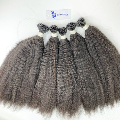 Kinky Straight I Tip Hair Extensions