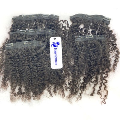 Raw Burmese Curly Clip In Virgin Hair