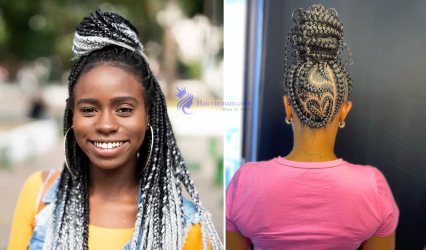 Pin-up Cornrow Style