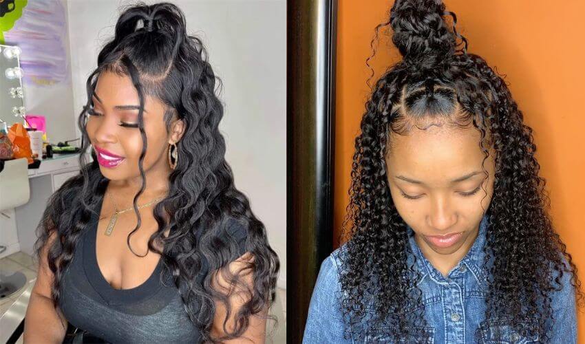 Weave Half Up Half Down