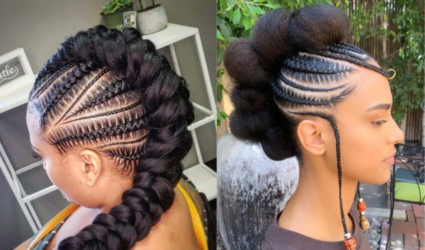 A ghana-weaving mohawk