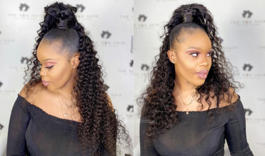 Deep Wave Ponytail Hairstyles
