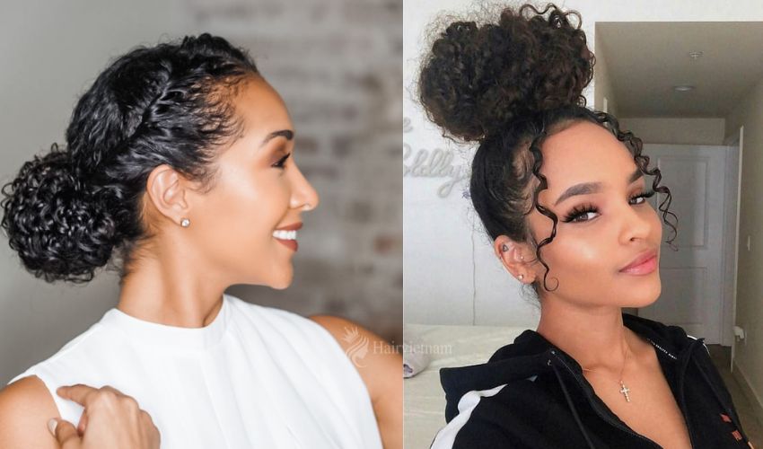 Stylish Updo Deep Wave Hairstyles
