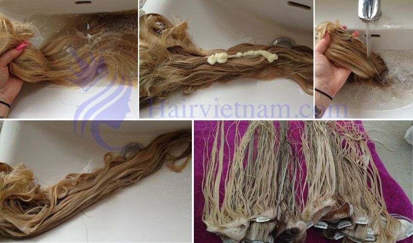 How to Wash Clip-In Hair Extensions