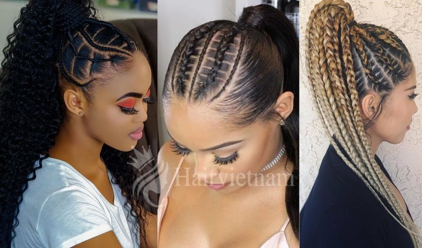 Side-Swept Weave Ponytail