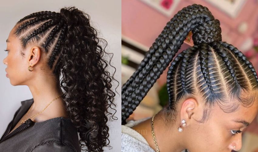 Cornrows with a Ponytail