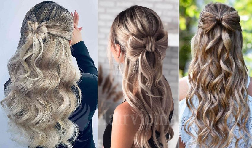 Bow Half Updo