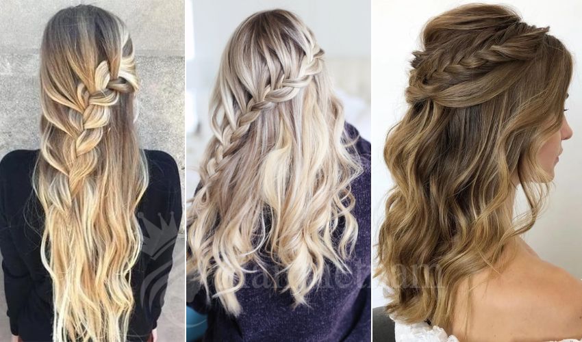 Half Up with Loose Lace Braid