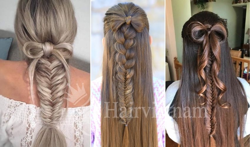 Bow Fishtail braid