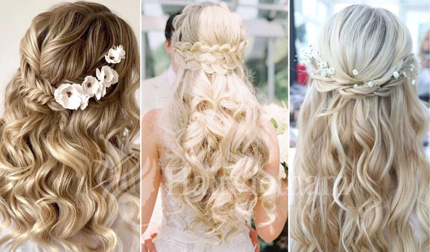 Half Up Half Down Wedding Hairstyles