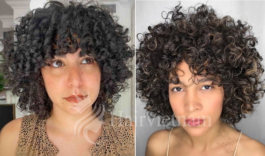 Curly bob weave