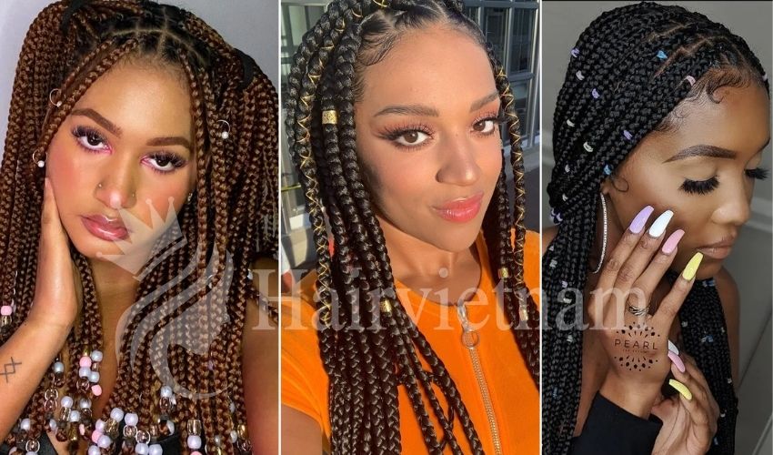 Accessorized Knotless Braids