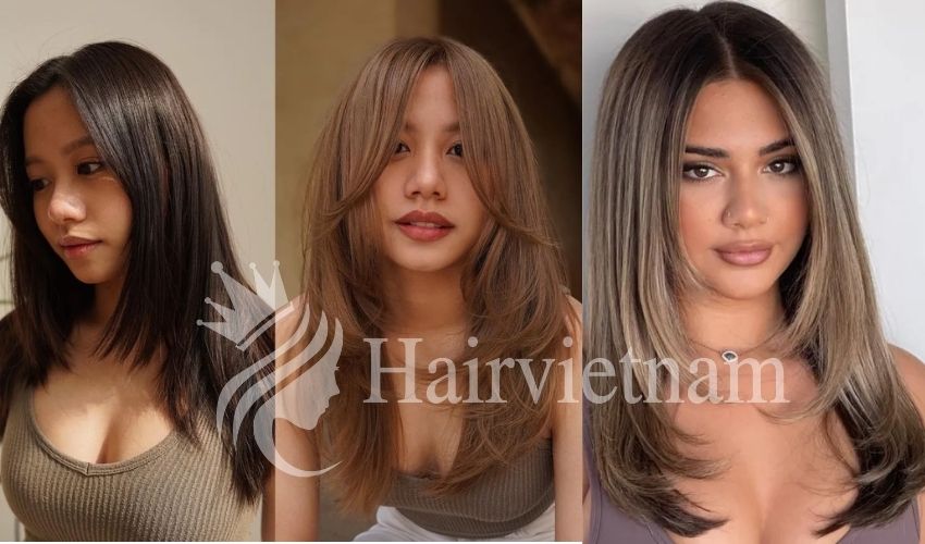 Front Layered Haircut for Long Hair