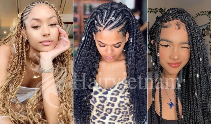 Knotless Goddess Braids