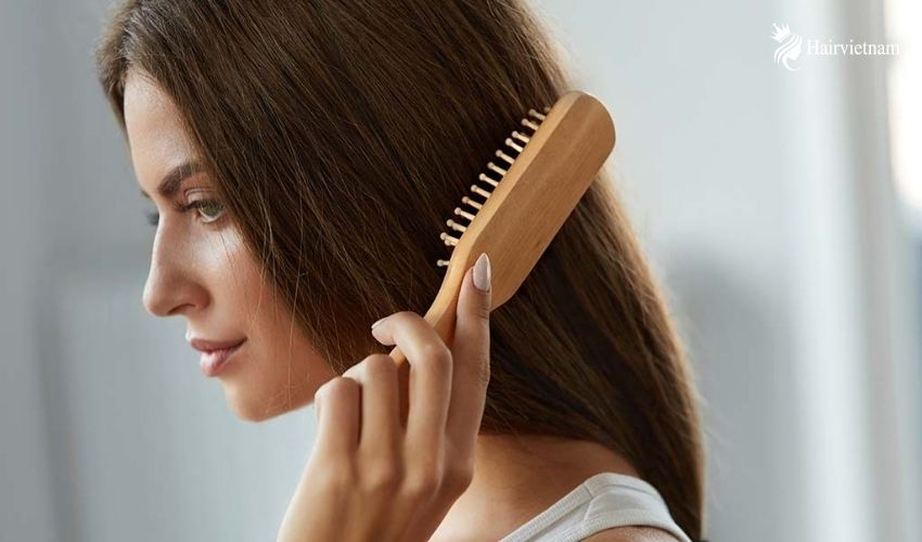 Make use of a wooden brush