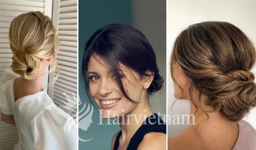 Updo with texture