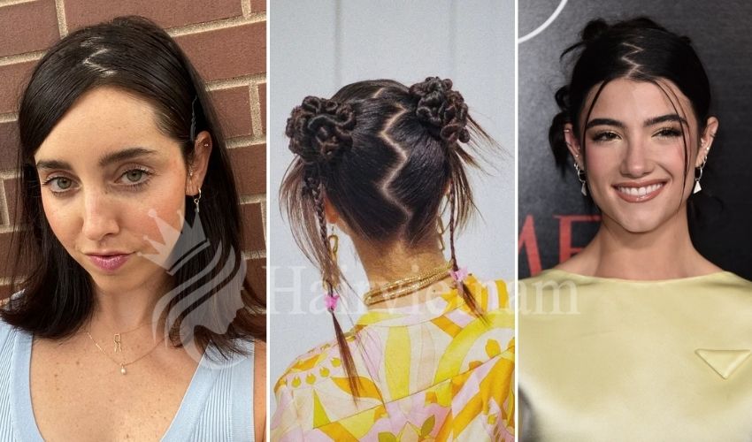 Zig-Zag Part Hairstyles