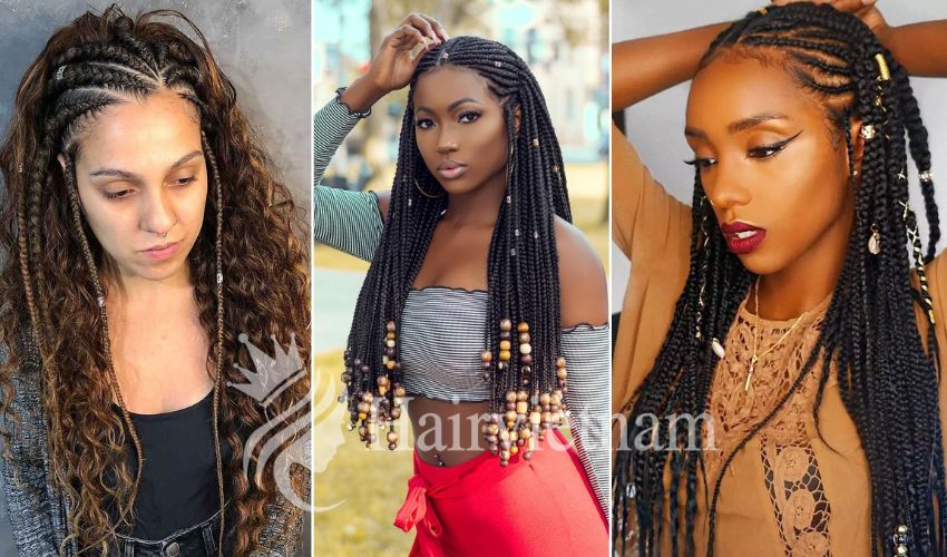 Tribal braid for Oval Face Shape