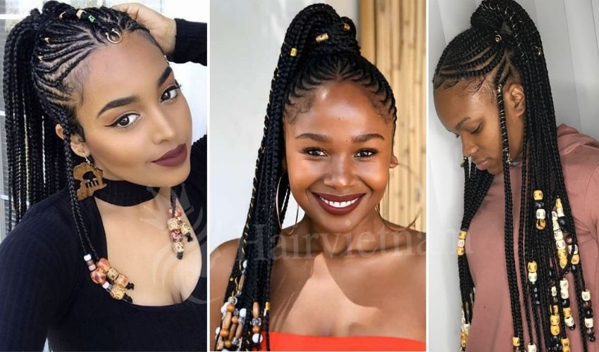 Fulani Cornrow Ponytail