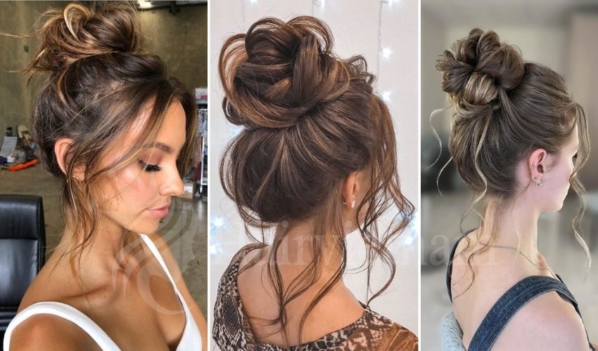 High Messy Bun