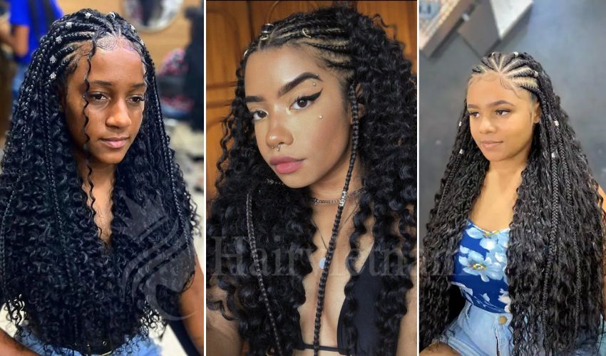 Nigeria Braid With Curly