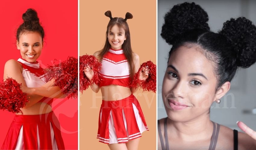 Cheerleader Hairstyles with Bun