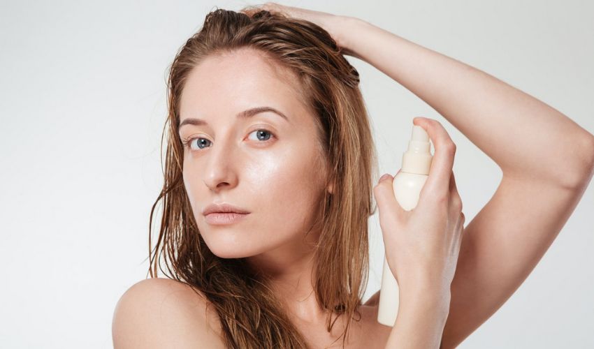 Damp hair is the first step