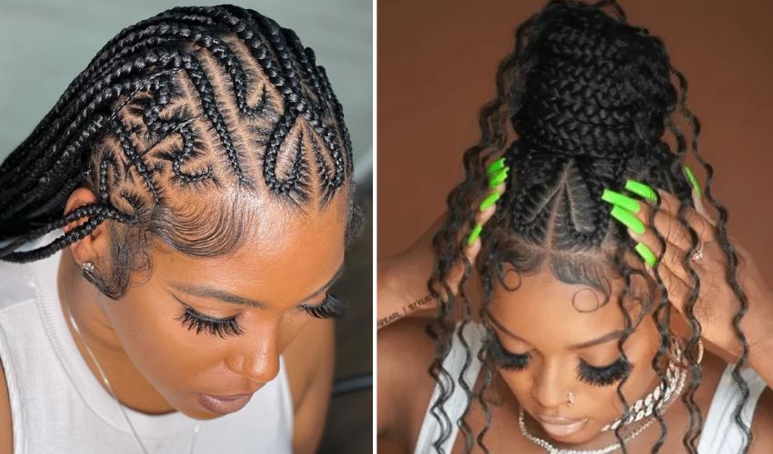 Front Heart Braids Hairstyles