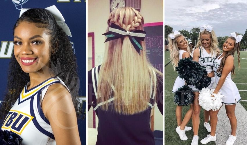 Half Up Half Down Hairstyles for Cheerleading