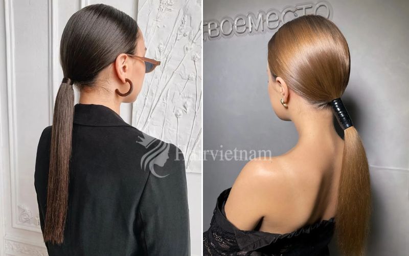 Sleek Low Ponytail