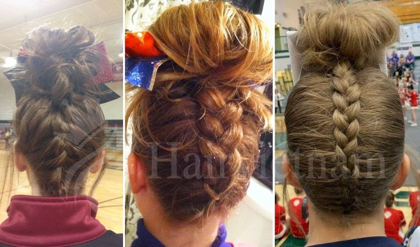 Upside-down French Braid Bun