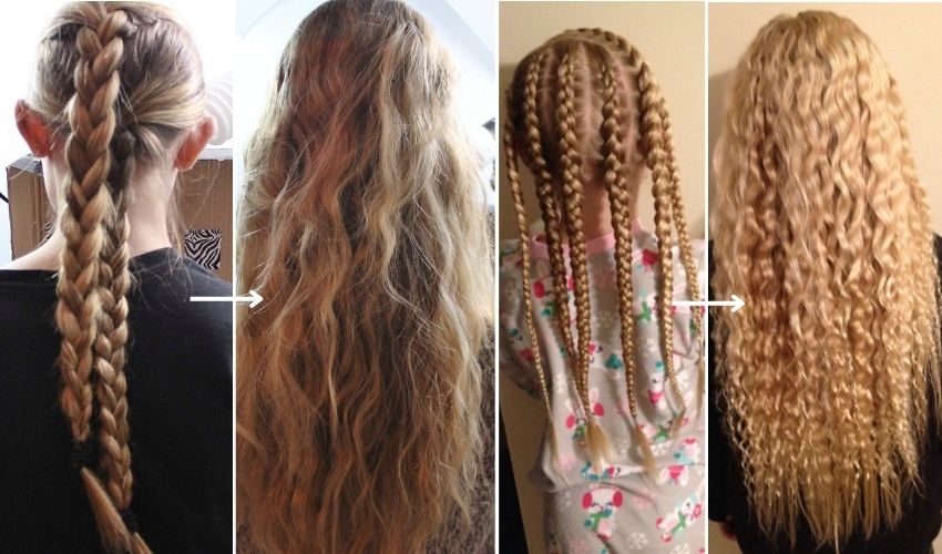 Using braids to curl hair
