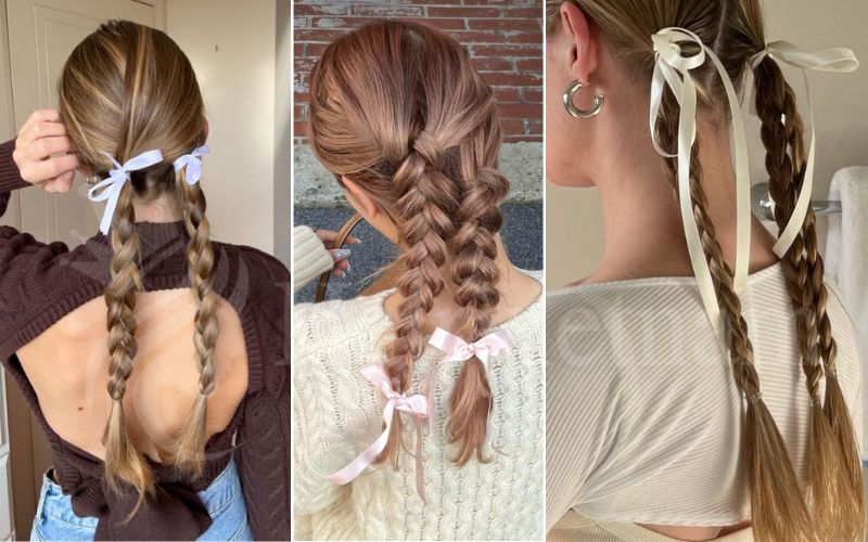 Hairstyles with Two Bows