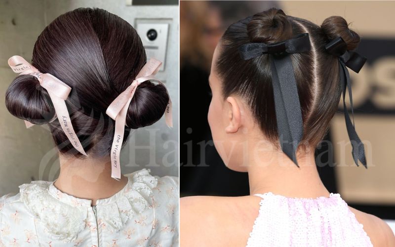 Space Buns with Bows