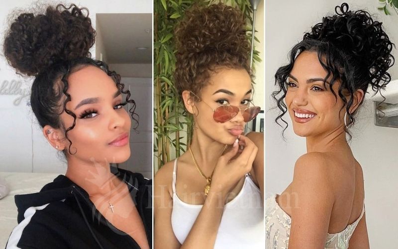 Curly Bun Hairstyles