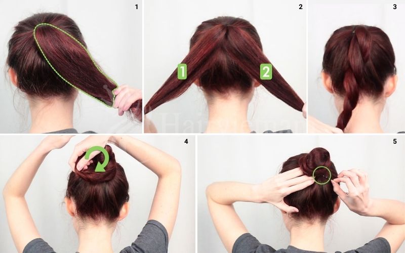 How to Top Knot Bun