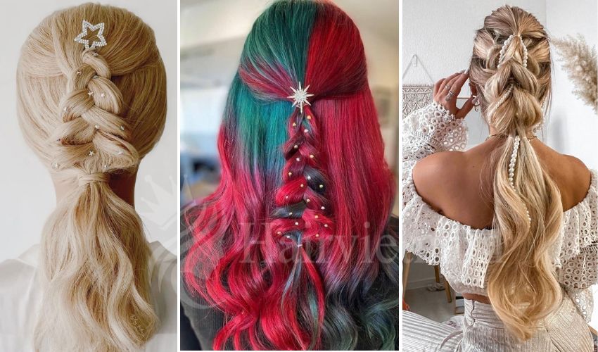 Christmas Tree-Inspired Braid