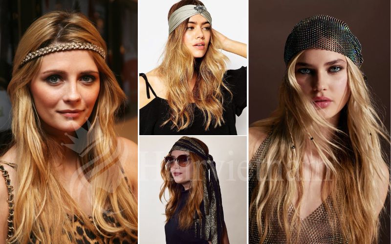 70s Disco Hairstyle with Headband