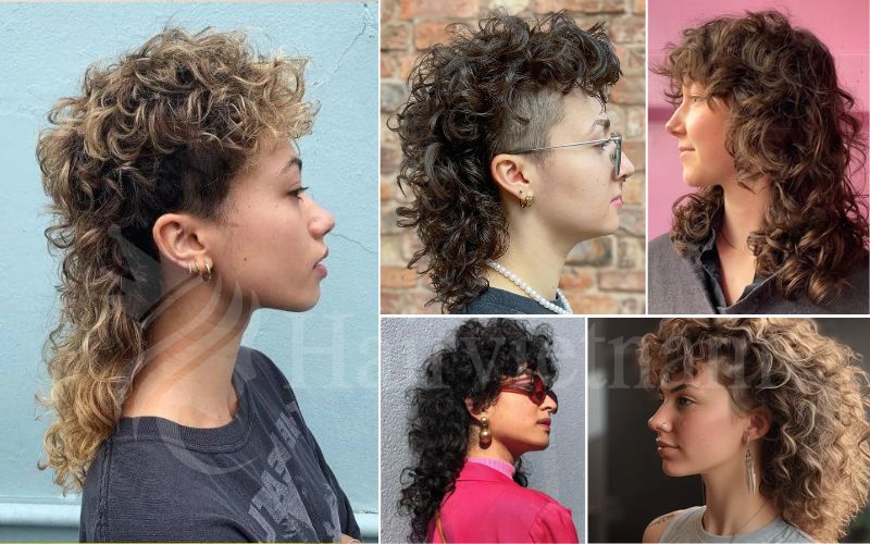 Curly Hair Mullet