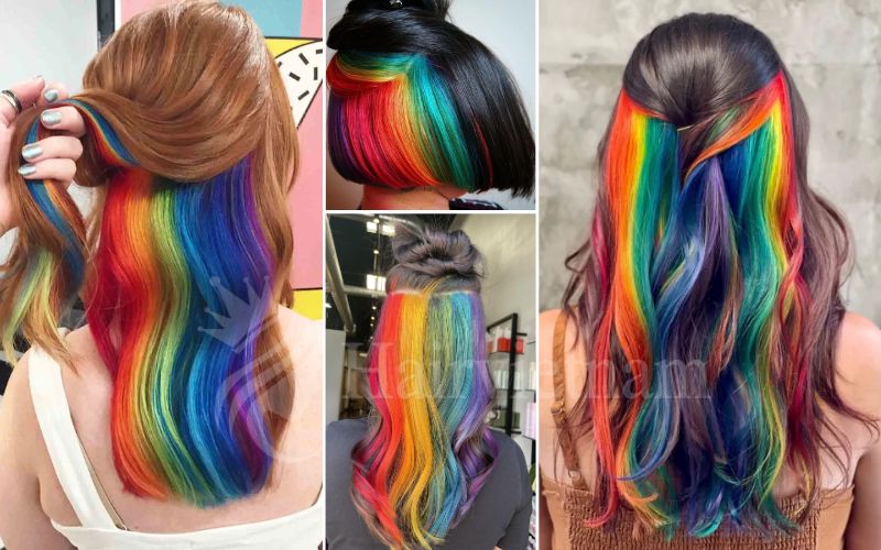 Hidden Rainbow Hair Color