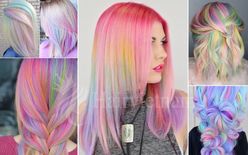 Rainbow Hair Pastel