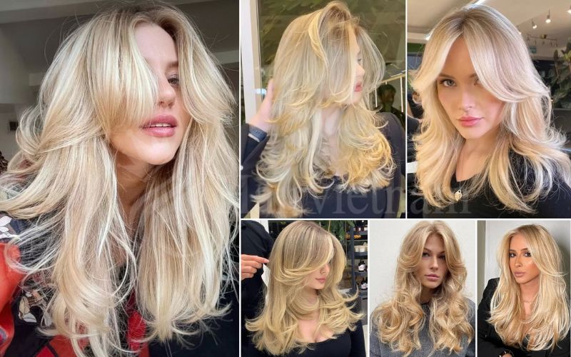 Blonde Butterfly Cut