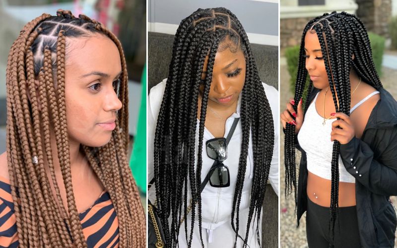 Medium Sized Box Braids