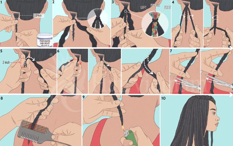 How to do Faux Locs - Basic Faux Locs Hairstyles
