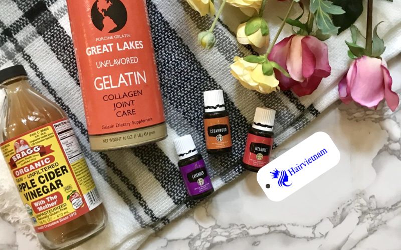 Protein Hair Mask with Apple Cider Vinegar and Gelatin