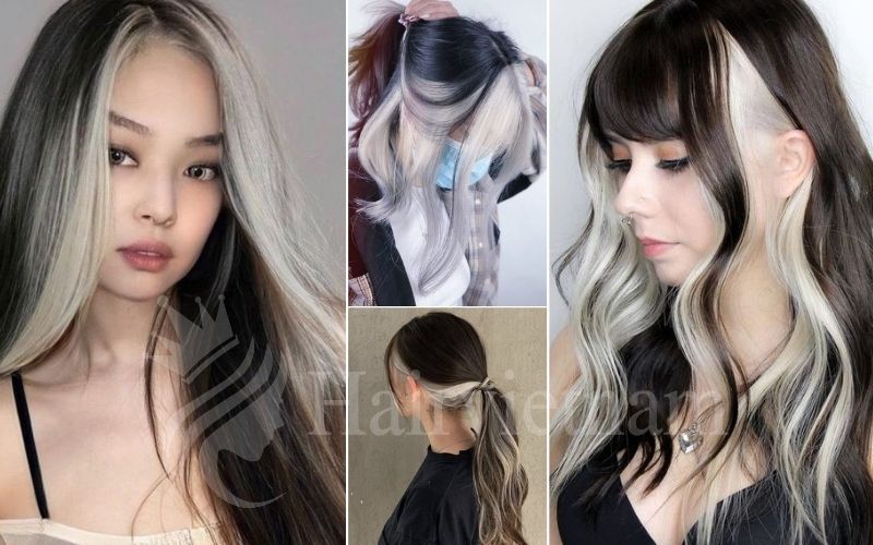 White Skunk Hairstyle