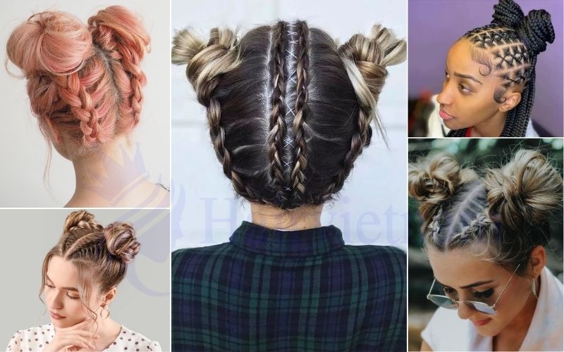 Space Bun Braids